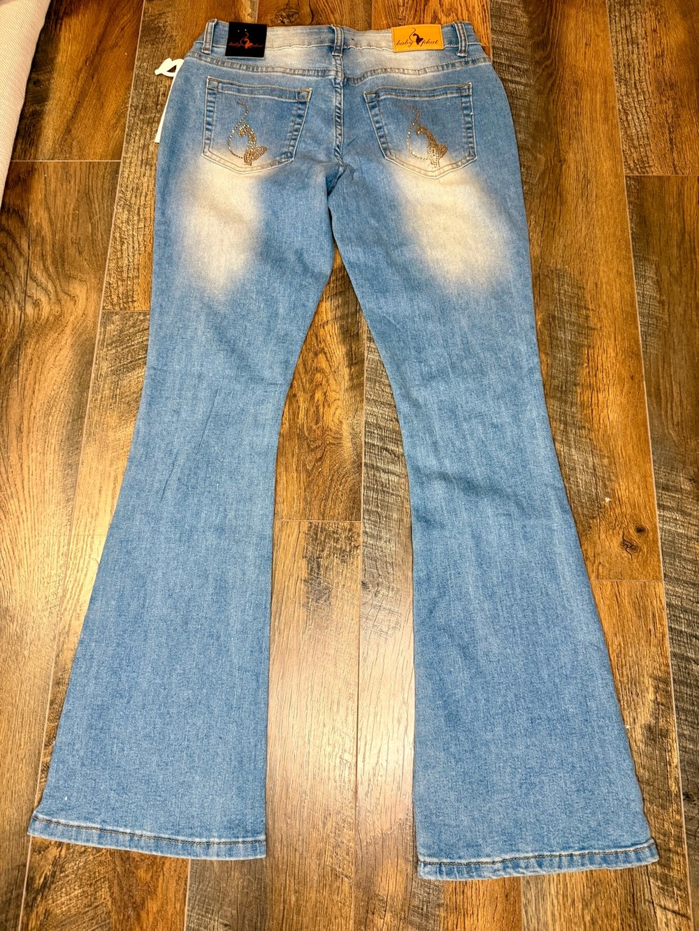 Baby Phat Crystal Logo Flare Jeans - Picture 2 of 4